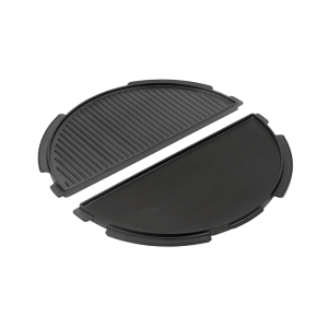 BGE halbrunde Grillplatte Gusseisen L & XL
