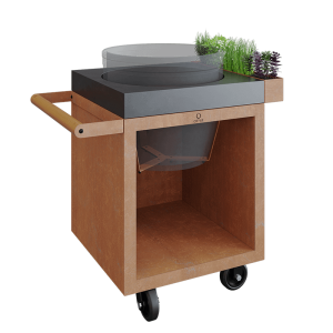 Kamado OFYR Table Pro 65 Corten Concrete geeignet für BigGreenEgg Large